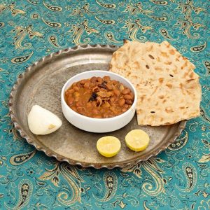 خوراک لوبیا با قارچ