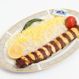 چلو کباب لقمه نگین دار